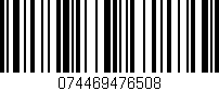 Código de barras (EAN, GTIN, SKU, ISBN): '074469476508'