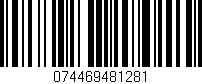 Código de barras (EAN, GTIN, SKU, ISBN): '074469481281'