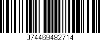 Código de barras (EAN, GTIN, SKU, ISBN): '074469482714'