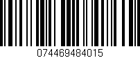 Código de barras (EAN, GTIN, SKU, ISBN): '074469484015'