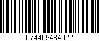 Código de barras (EAN, GTIN, SKU, ISBN): '074469484022'
