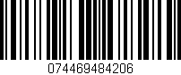 Código de barras (EAN, GTIN, SKU, ISBN): '074469484206'