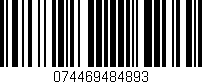 Código de barras (EAN, GTIN, SKU, ISBN): '074469484893'