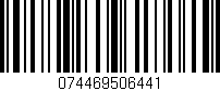 Código de barras (EAN, GTIN, SKU, ISBN): '074469506441'