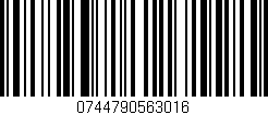 Código de barras (EAN, GTIN, SKU, ISBN): '0744790563016'