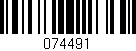 Código de barras (EAN, GTIN, SKU, ISBN): '074491'