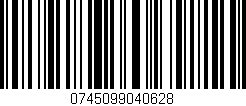 Código de barras (EAN, GTIN, SKU, ISBN): '0745099040628'