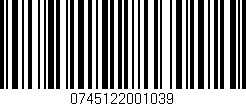 Código de barras (EAN, GTIN, SKU, ISBN): '0745122001039'