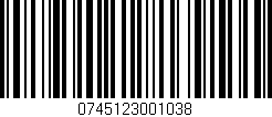 Código de barras (EAN, GTIN, SKU, ISBN): '0745123001038'