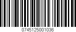 Código de barras (EAN, GTIN, SKU, ISBN): '0745125001036'