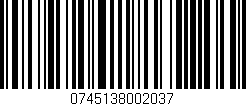 Código de barras (EAN, GTIN, SKU, ISBN): '0745138002037'