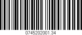 Código de barras (EAN, GTIN, SKU, ISBN): '0745202001.34'