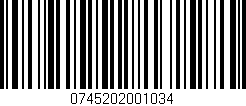 Código de barras (EAN, GTIN, SKU, ISBN): '0745202001034'