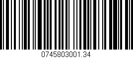 Código de barras (EAN, GTIN, SKU, ISBN): '0745803001.34'