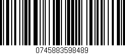 Código de barras (EAN, GTIN, SKU, ISBN): '0745883598489'