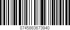Código de barras (EAN, GTIN, SKU, ISBN): '0745883673940'