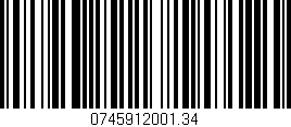Código de barras (EAN, GTIN, SKU, ISBN): '0745912001.34'