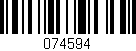 Código de barras (EAN, GTIN, SKU, ISBN): '074594'
