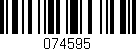 Código de barras (EAN, GTIN, SKU, ISBN): '074595'