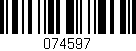Código de barras (EAN, GTIN, SKU, ISBN): '074597'