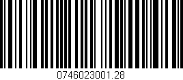 Código de barras (EAN, GTIN, SKU, ISBN): '0746023001.28'
