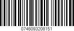 Código de barras (EAN, GTIN, SKU, ISBN): '0746093208151'