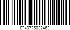 Código de barras (EAN, GTIN, SKU, ISBN): '0746775032463'