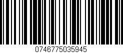 Código de barras (EAN, GTIN, SKU, ISBN): '0746775035945'