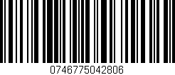 Código de barras (EAN, GTIN, SKU, ISBN): '0746775042806'