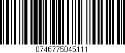 Código de barras (EAN, GTIN, SKU, ISBN): '0746775045111'