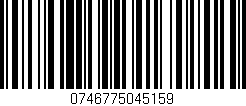 Código de barras (EAN, GTIN, SKU, ISBN): '0746775045159'