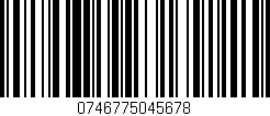 Código de barras (EAN, GTIN, SKU, ISBN): '0746775045678'
