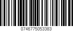Código de barras (EAN, GTIN, SKU, ISBN): '0746775053383'