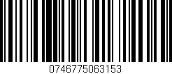 Código de barras (EAN, GTIN, SKU, ISBN): '0746775063153'