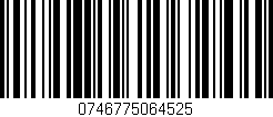 Código de barras (EAN, GTIN, SKU, ISBN): '0746775064525'