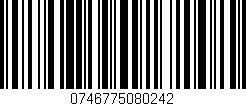 Código de barras (EAN, GTIN, SKU, ISBN): '0746775080242'