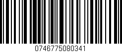Código de barras (EAN, GTIN, SKU, ISBN): '0746775080341'