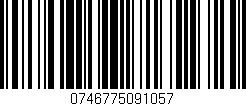 Código de barras (EAN, GTIN, SKU, ISBN): '0746775091057'