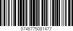 Código de barras (EAN, GTIN, SKU, ISBN): '0746775091477'