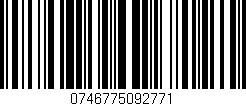 Código de barras (EAN, GTIN, SKU, ISBN): '0746775092771'