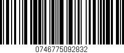 Código de barras (EAN, GTIN, SKU, ISBN): '0746775092832'