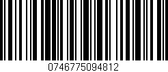 Código de barras (EAN, GTIN, SKU, ISBN): '0746775094812'