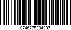 Código de barras (EAN, GTIN, SKU, ISBN): '0746775094997'
