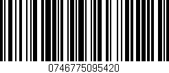 Código de barras (EAN, GTIN, SKU, ISBN): '0746775095420'