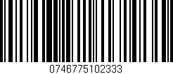 Código de barras (EAN, GTIN, SKU, ISBN): '0746775102333'