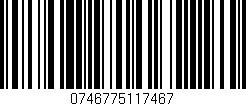 Código de barras (EAN, GTIN, SKU, ISBN): '0746775117467'