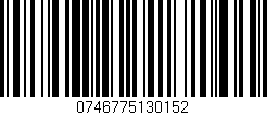 Código de barras (EAN, GTIN, SKU, ISBN): '0746775130152'