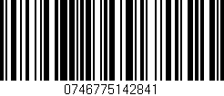 Código de barras (EAN, GTIN, SKU, ISBN): '0746775142841'