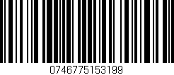 Código de barras (EAN, GTIN, SKU, ISBN): '0746775153199'