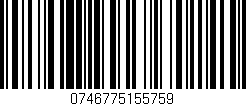 Código de barras (EAN, GTIN, SKU, ISBN): '0746775155759'